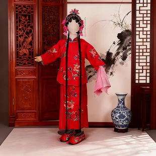 儿童戏曲小衣包 京剧花旦丫鬟服卖水戏服 袄裙裤少儿表昆曲演服装