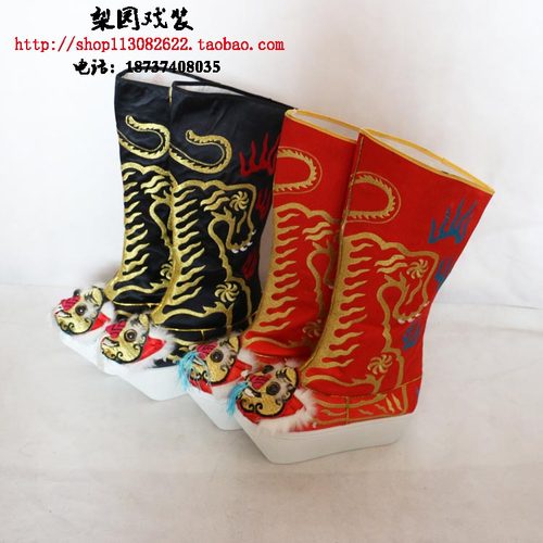 戏鞋戏剧戏曲虎头靴古代虎头靴