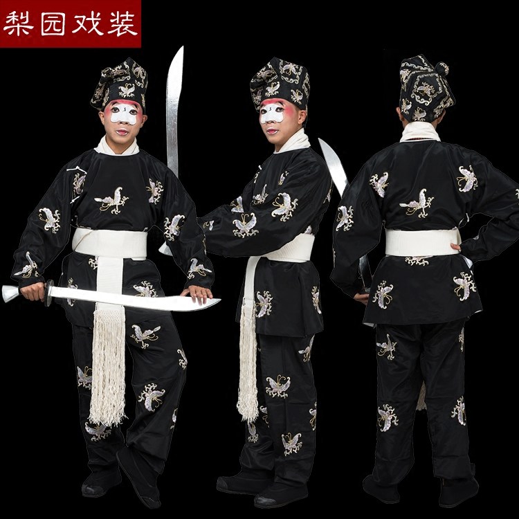 京剧舞台演出三岔口小丑蝴蝶戏服