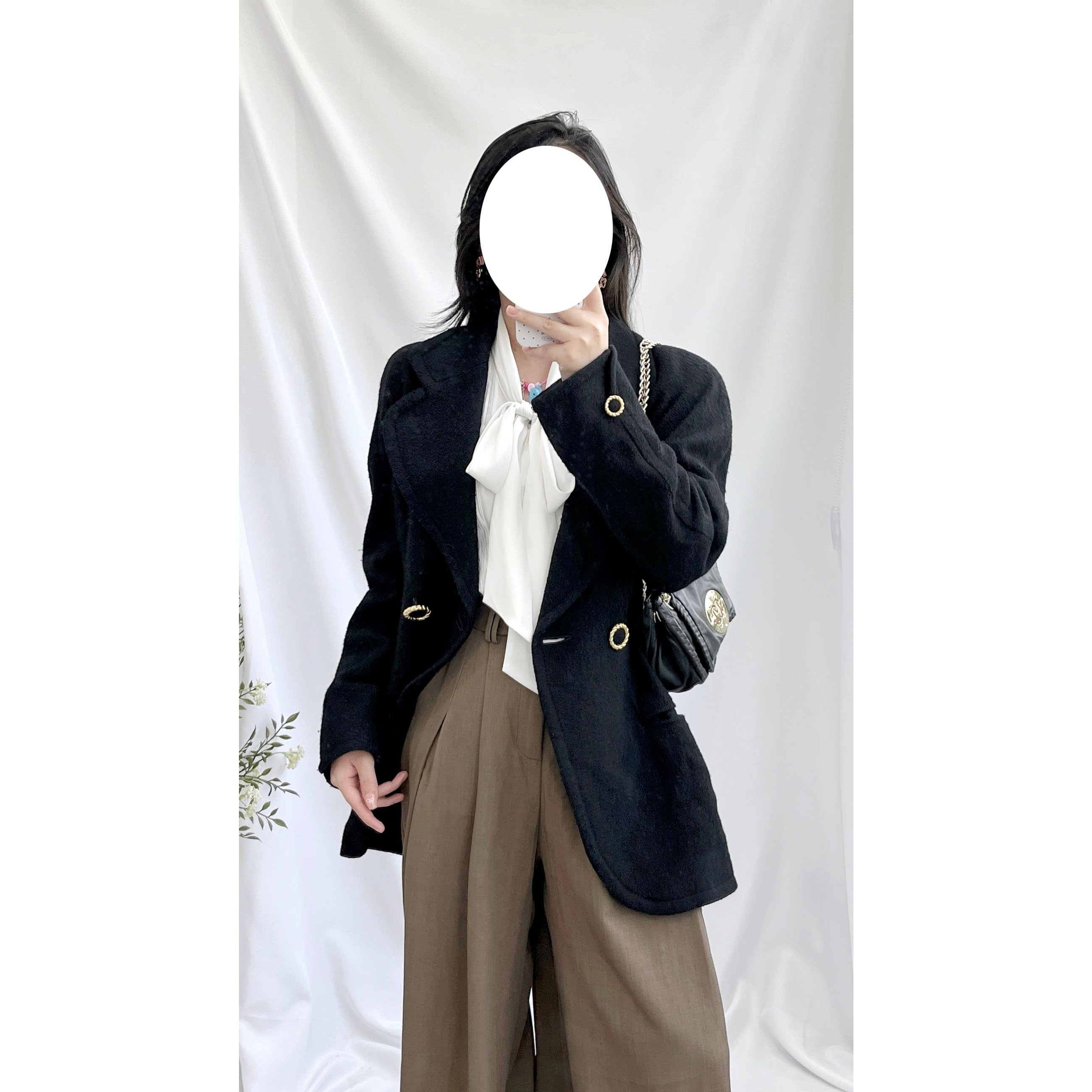 vintage古着复古bf风平驳领西装