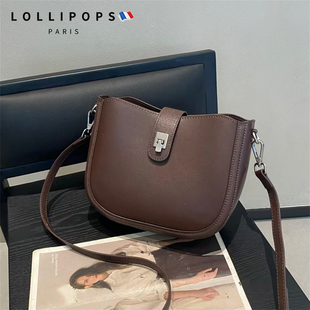 包包女士2026新款轻奢时尚大容量女包真牛皮百搭单肩斜挎包马鞍包