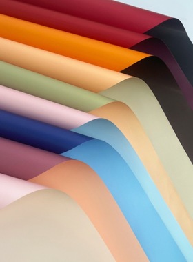 双色欧雅纸鲜花包装纸防水花艺花束双面包花纸材料欧亚纸花店资材