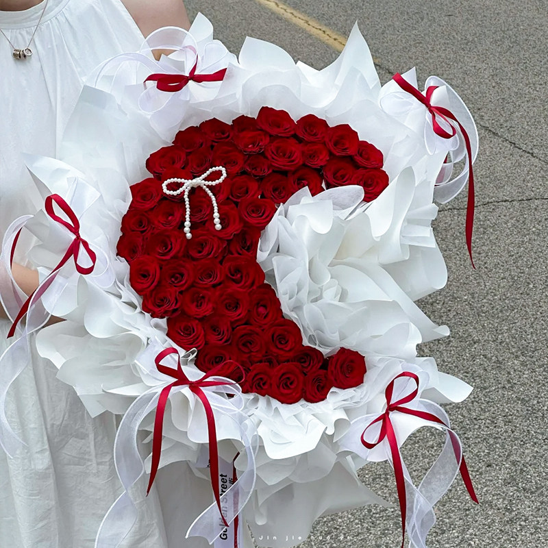 爱心形DIY花束插花神器