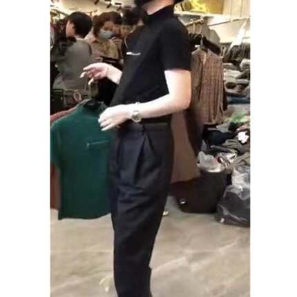 高端品牌发6322024春季新款时尚打底衫字母半袖修身显瘦T恤女潮