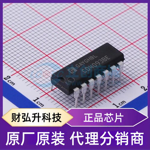 原装正品 CD4093BE 封装DIP-14L 逻辑门