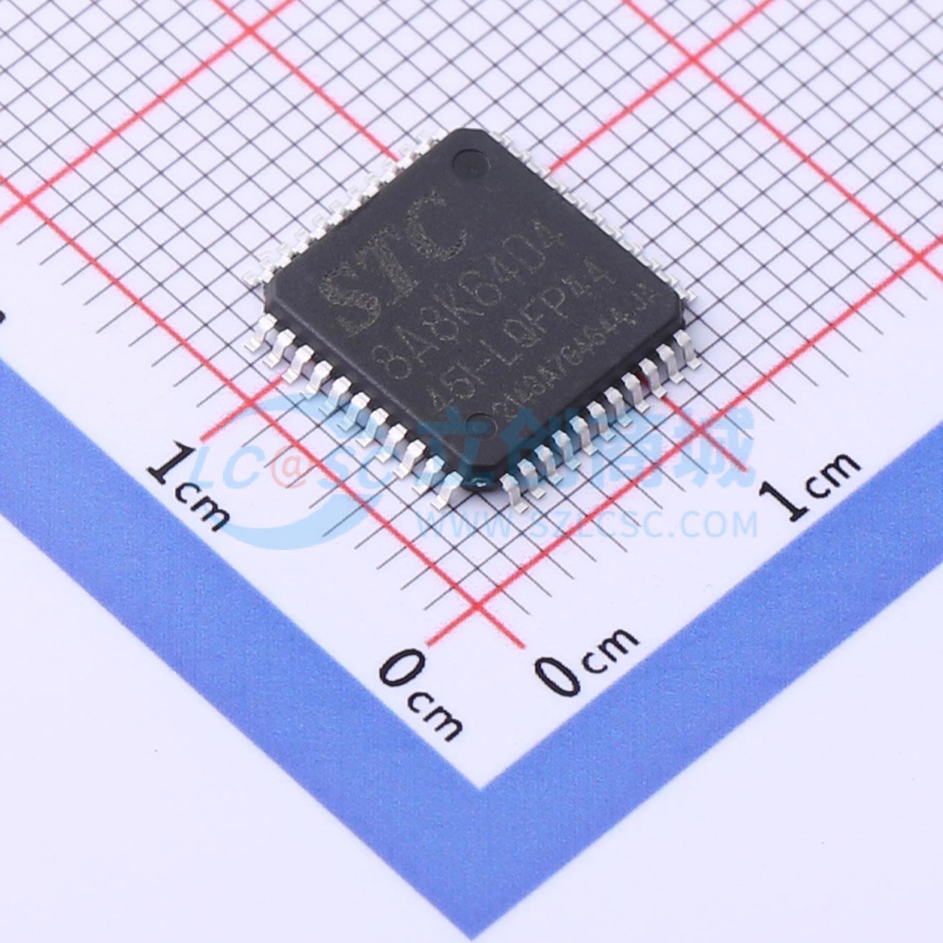 单片机(MCU/MPU/SOC) STC8A8K64D4-45I-LQFP44 STC8A8K64D4-45I-L