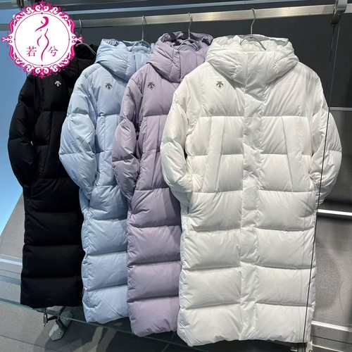 DESCENTE迪桑特25冬季男女长款鹅绒羽绒服D5431SDJ51/D5432SDJ52