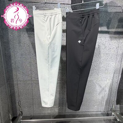 DESCENTE迪桑特2026早春女士防泼水薄绒梭织运动长裤D6132TPT30
