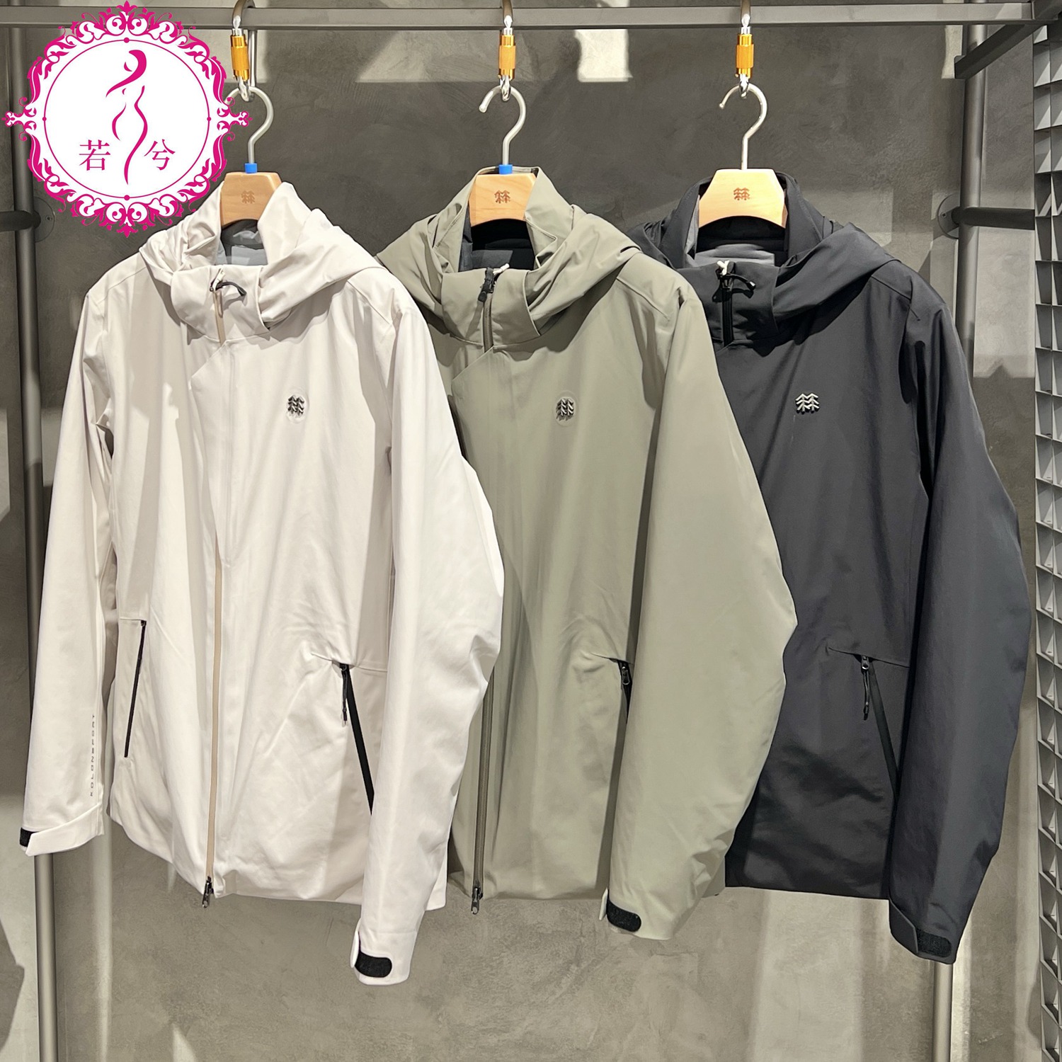 KOLON SPORT可隆25冬男士防泼水防风冲锋衣羽绒三合一LHJK5WNT13