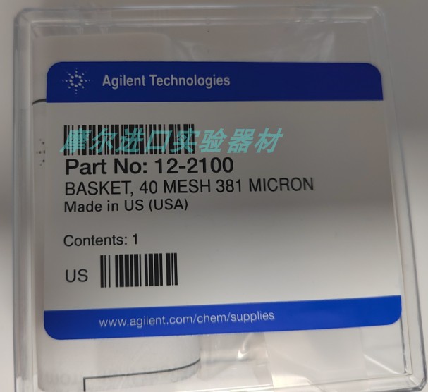 Agilent转篮 40目 381µm SST Dissolution Baskets部件号12-2100