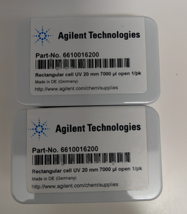 随附PTFE顶盖 20mm光程7mL 石英开口式 安捷伦比色皿6610016200