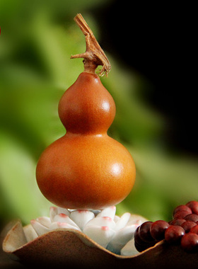 天然把玩手捻文玩小葫芦摆件老皮包浆宝葫芦收藏精品龙头手把件
