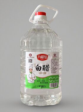九味佳白醋5L/桶糯米醋酿造凉拌非陈醋酸辣粉萝卜泡椒鸡爪