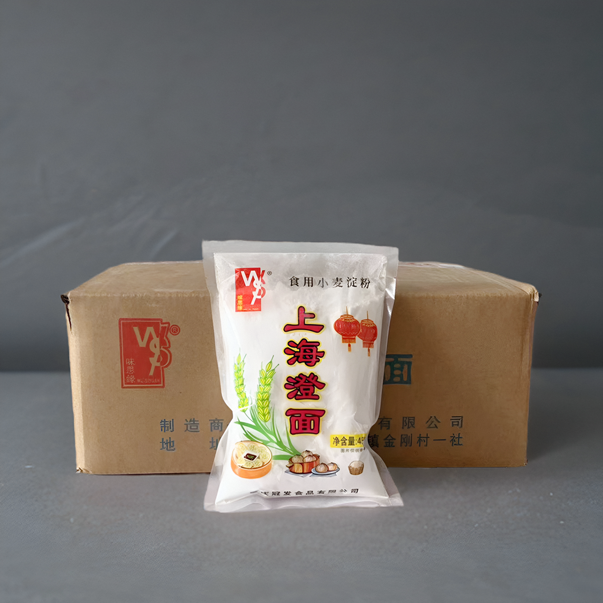 味思缘上海澄面450gX24包/箱小麦淀粉超级生粉马铃薯淀粉