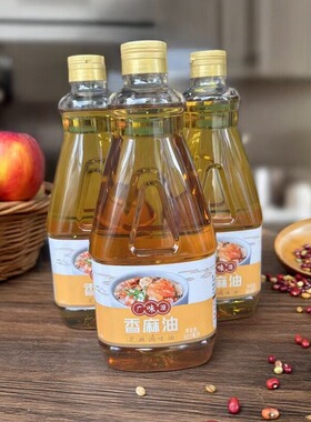 广味源香麻调味油903ml/瓶芝麻油凉拌海鲜增香油潮汕砂锅粥专用