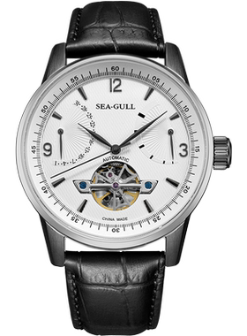 Seagull海鸥手表男款st25自动机械表多功能夜光镂空飞轮腕表1327