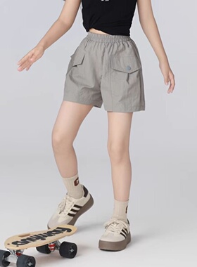 女童工装裤2026新款夏季短裤外穿儿童薄款休闲裤子夏装大童速干裤