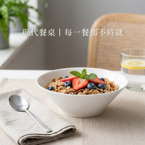 2026新品隆达骨瓷纯白浮雕碗