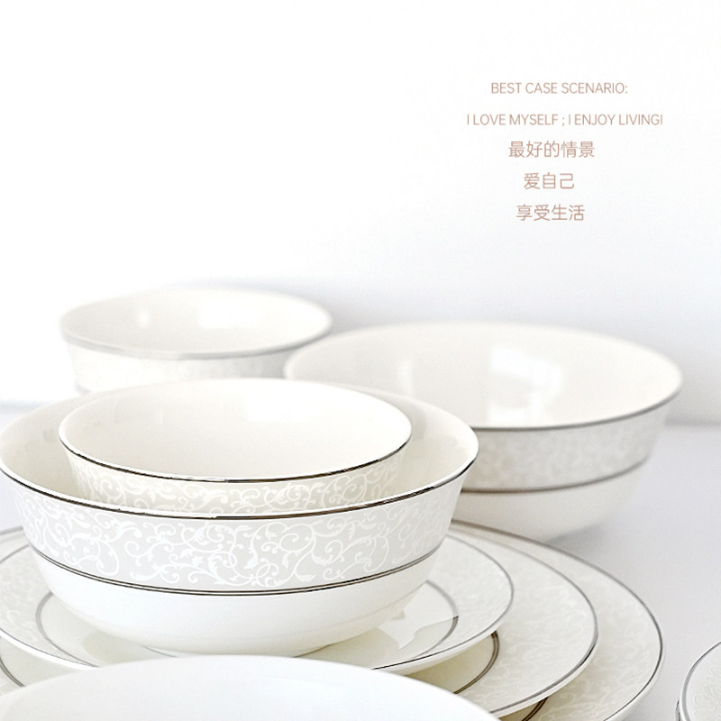 隆达骨瓷专柜款饭碗轻奢图片
