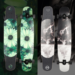 逆山星木PRO系列专业长板滑板女成人儿童通用舞板长板专业板双影