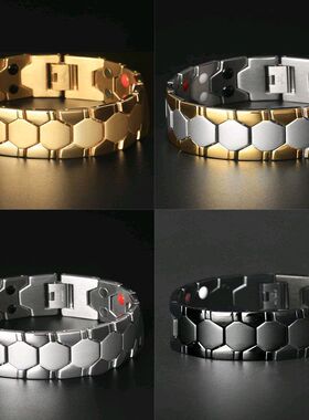 欧美跨境热卖男士可拆卸磁石手链