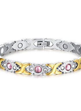 跨境可拆卸交叉镶钻手链欧美时尚