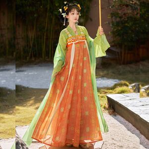 长安花唐制齐胸八破裙显瘦汉服