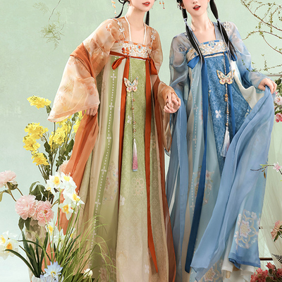 新款原创花满园唐制汉服女