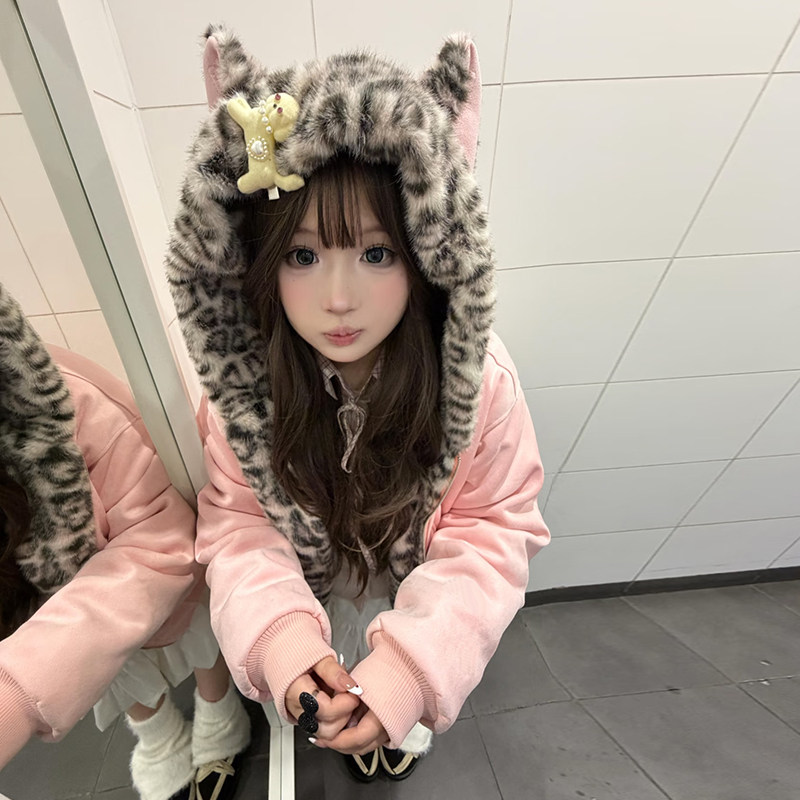 麂皮绒冬季加绒加厚保暖座山雕外棉衣/棉服