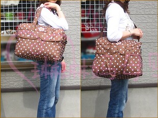 日本购回GLADEE 妈咪包 可斜跨 挂推车 大容量外出妈咪袋 旅行包