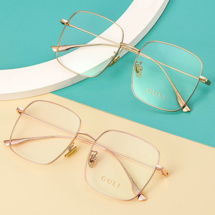 周扬青马思纯同款近视眼镜框纯钛潮简约大方框原宿眼镜架可配近视