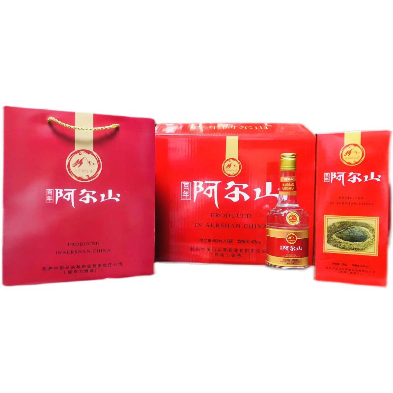 阿尔山酒高力板酒生产42度纯粮内蒙古兴安盟乌兰浩特市500毫升*6
