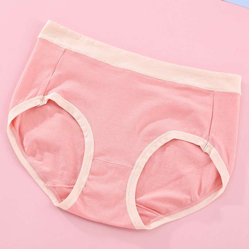 蝶安芬棉质内裤女大码纯色全棉舒适夏季宽松少女底裤优雅女生短裤