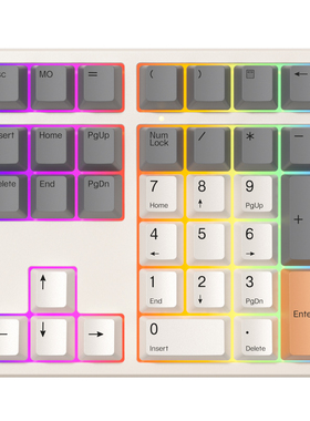 魔蛋 34键 支持QMK VIA自定义数字小键盘RGB插拔轴 套件typec USB