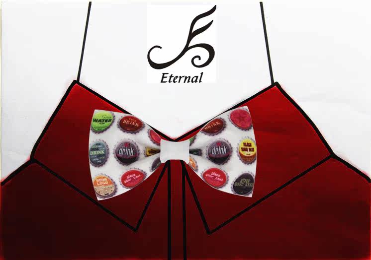 Eternal原创结婚瓶盖领结新郎西服口袋巾主持直插式 手帕男友礼物