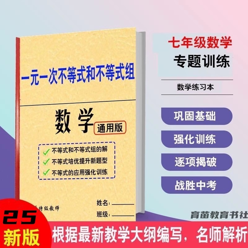 初中一元一次不等式组专项练习本