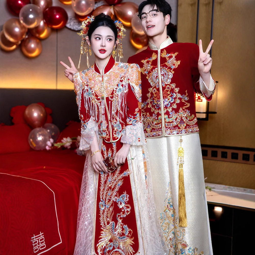 秀禾服婚服2025新款中式新娘结婚高级感龙凤褂出阁宴秀和服禾秀服