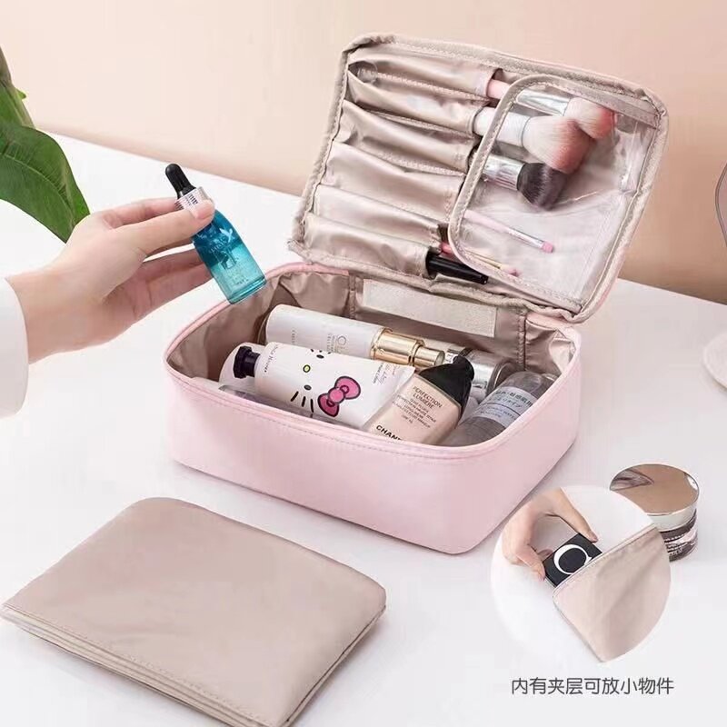 旅行化妆包袋女便携随身装化妆品收纳包盒洗漱包大容量防水高级感
