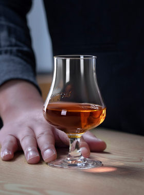 伯纳特水晶玻璃威士忌品鉴杯闻香杯Nosing郁金香杯白兰地洋酒杯