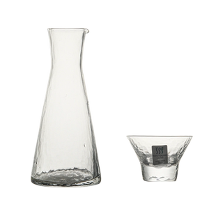 日本进口斗笠杯锤纹分酒壶水波纹清酒杯公道杯日式品茗杯