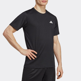Adidas阿迪达斯短袖男装2023夏季新款运动半袖宽松透气T恤HR8727