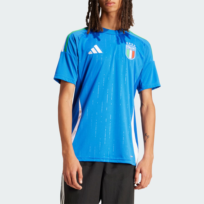 Adidas阿迪达斯2024欧洲杯意大利队主场球迷版球衣足球服IN0657