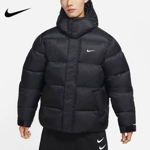 NIKE耐克棉衣外套男2022冬季新款连帽运动休闲户外保暖夹克DQ4921