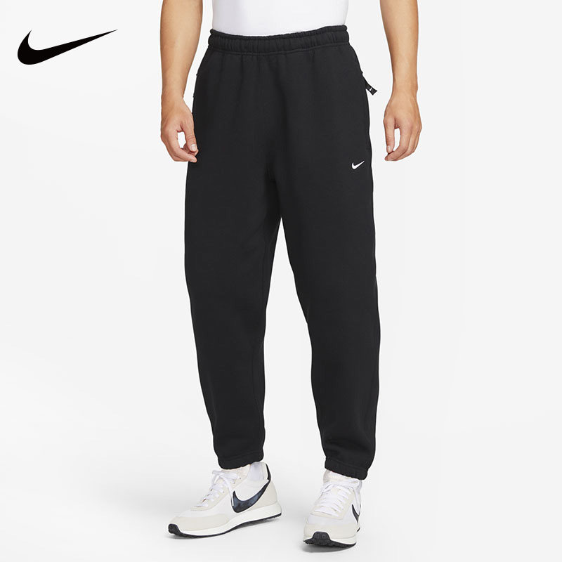 Nike耐克针织长裤男款2023春季新款休闲时尚加绒束脚运动裤DX1365