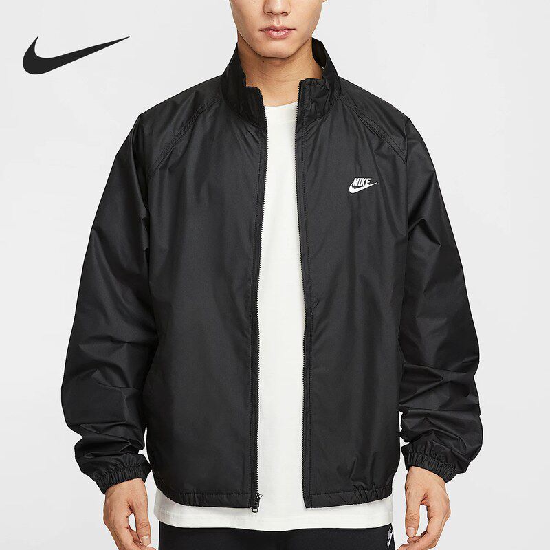 NIKE耐克耐克男子外套冬季新款叠搭网眼刺绣健身夹克 HV1140-010