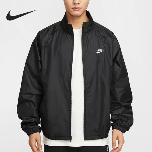 NIKE耐克耐克男子外套冬季新款叠搭网眼刺绣健身夹克 HV1140-010