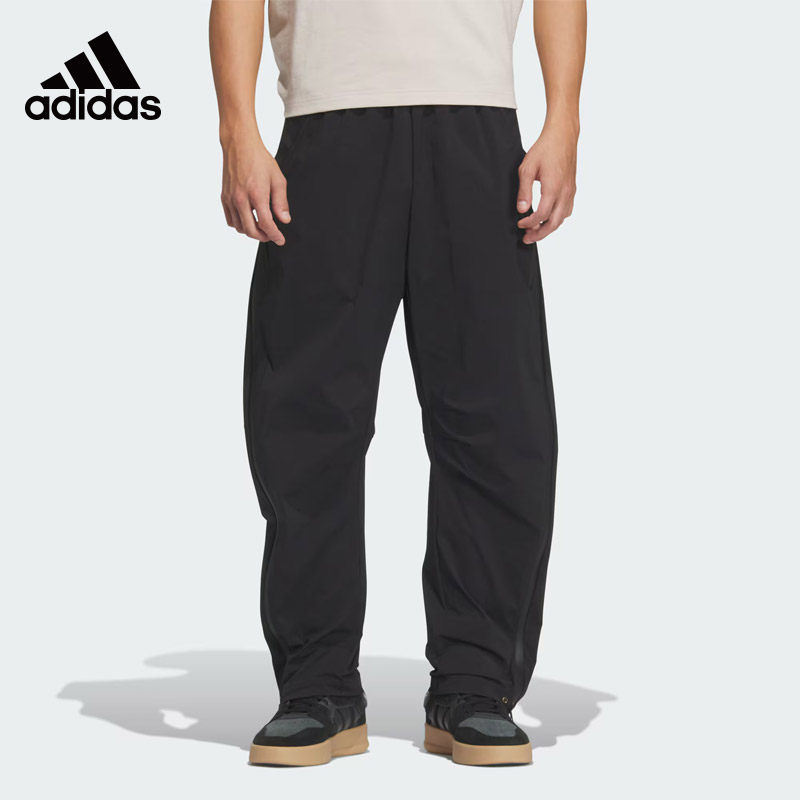 Adidas阿迪达斯男子25年蛇年新年款侧开拉链蛇纹印花直筒裤JZ4198