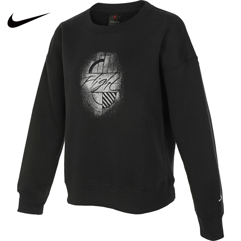 Nike/耐克Jordan女子秋冬加绒宽松休闲加肥运动卫衣套头衫FD7158