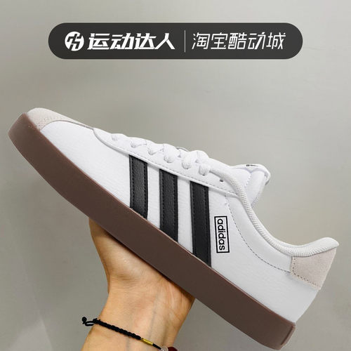 Adidas阿迪达斯VL COURT 3经典女鞋低帮小白鞋运动休闲板鞋KJ4000