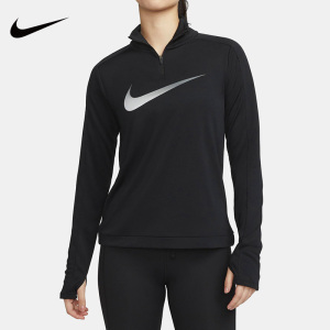 Nike耐克卫衣女春新款SWOOSH运动训练休闲舒适长袖T恤DX0953